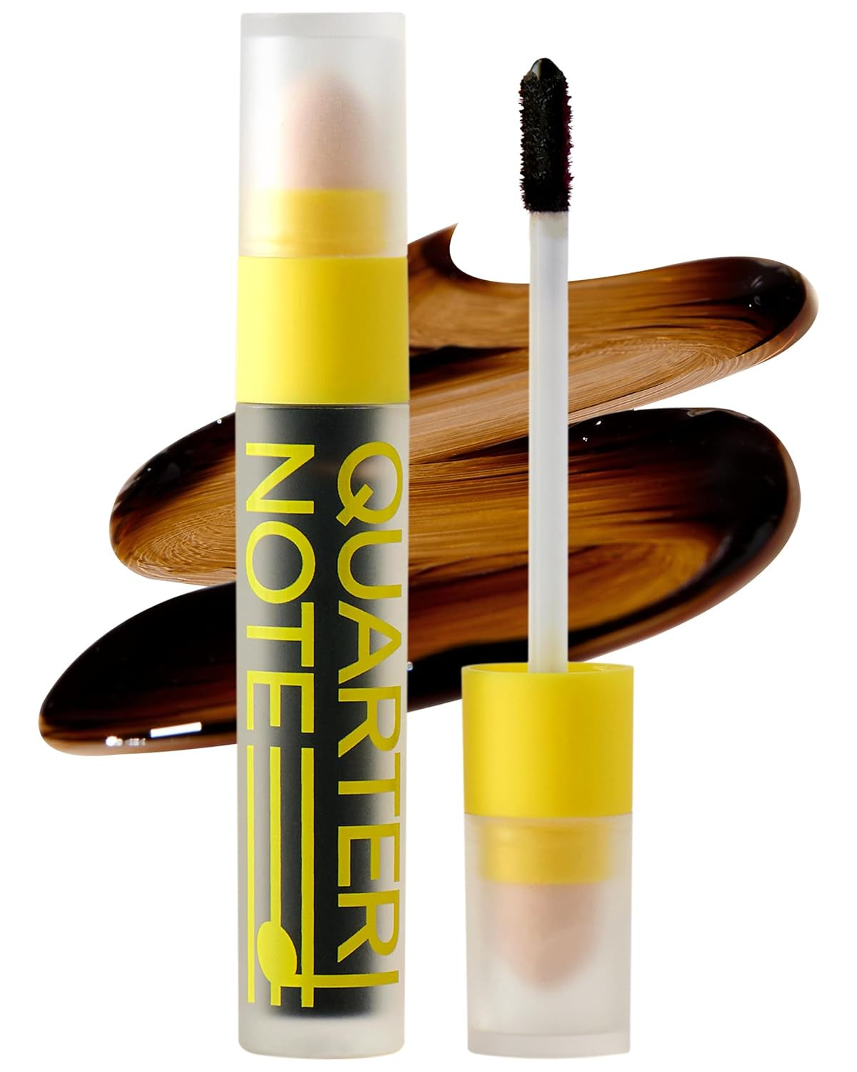 One Day Tinted Shading Korean Vegan, Waterproof, and Long-Lasting Contour Makeup Stick with Smudging Sponge Tip for Warm Underton and Light Tone - Deep Brown