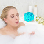 Bath Sponge 75G Exfoliating for Women and Men, Set of 4, Flower Color