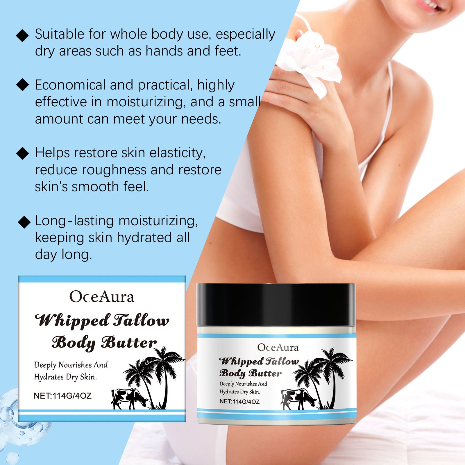 Tallow Body Moisturizing Cream Skin Care