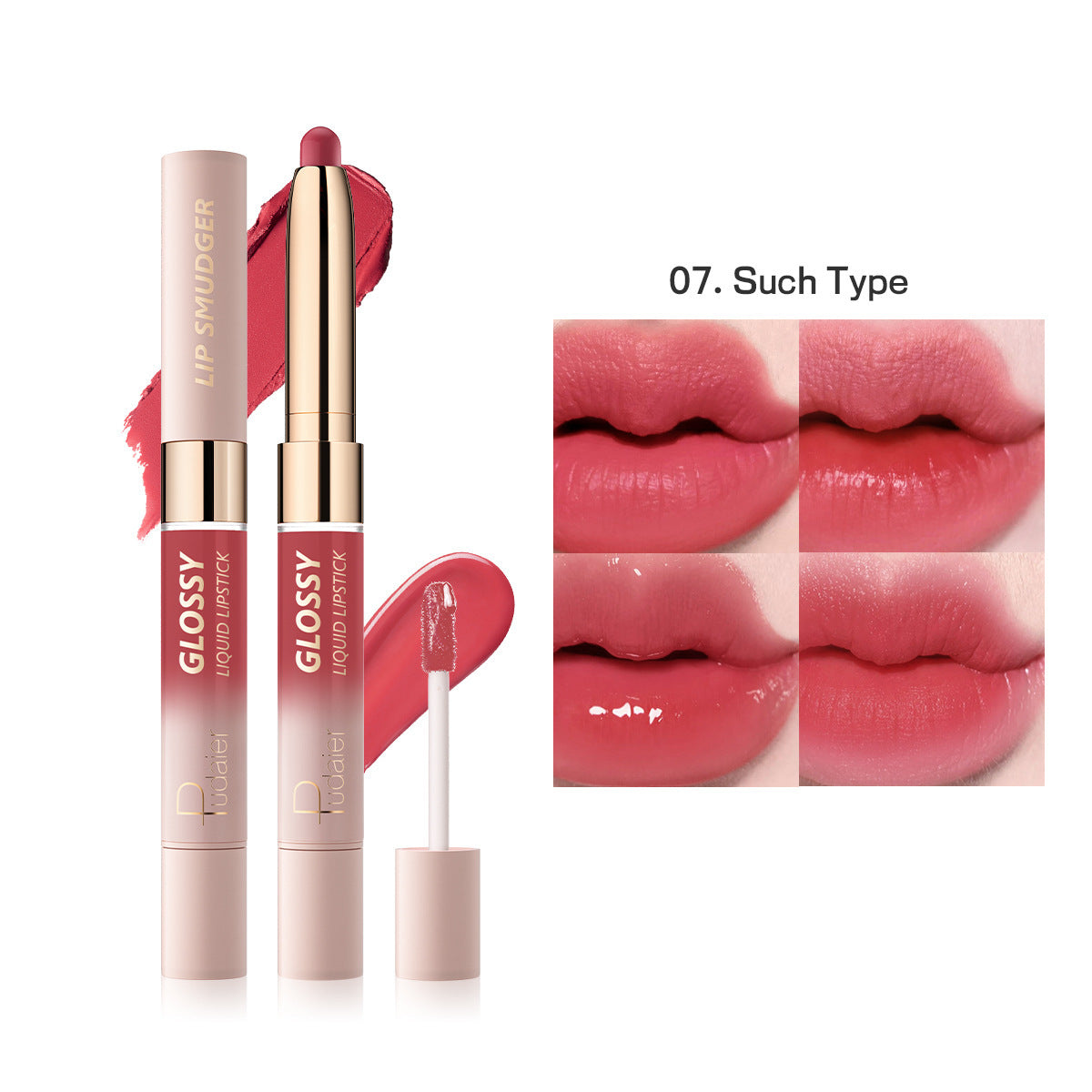10-color Double-headed Lipstick Lip Gloss Matte Finish