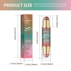 Natural Nude Makeup Double-headed Three-dimensional Face Repair Blush Stick