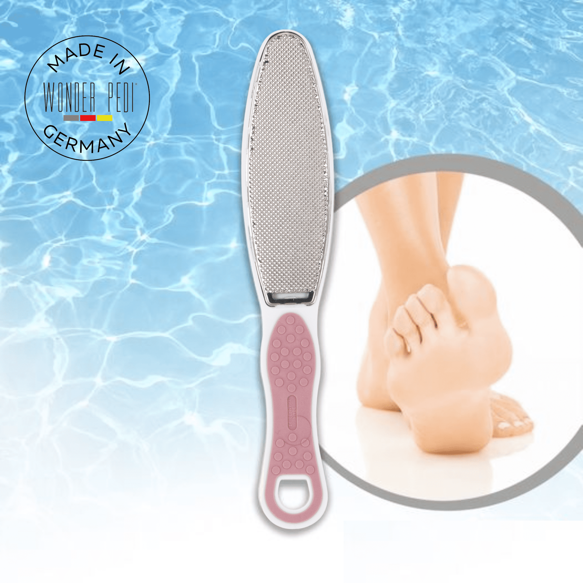 Double Sided Foot File Emery Stainless Steel - Professional Feet Callus Remover Foot Rasp
