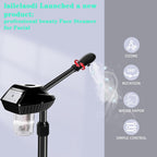 Professional Facial Steamer for Estheticians, Hot Mist & Timer Function, Stand Ozone Facial Steamer on Wheels for Spa Beauty, Home Use