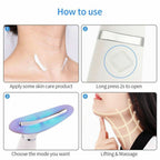 LED Neck Care Wrinkles Reduce Double Chin Removal Skin Tighten Lifting Massager