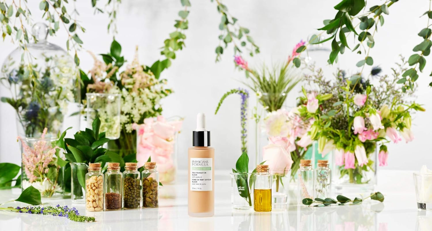 Organic Wear Natural Full Coverage Silk Liquid Foundation Elixir Tan-To-Deep (Pack of 2)