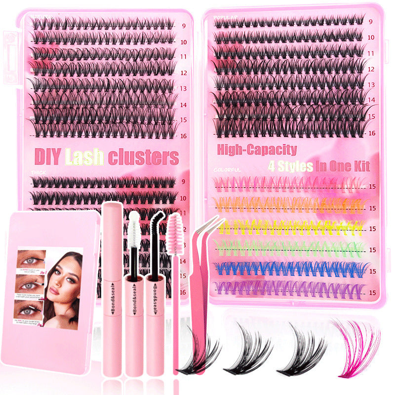 Colorful Large Capacity Single Cluster Eyelash Book
