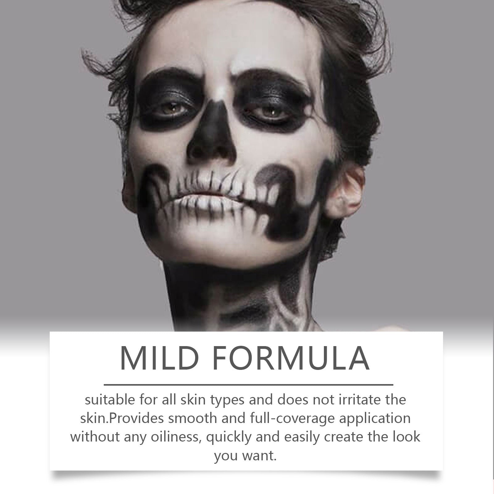 Black And White Foundation Painted Cream