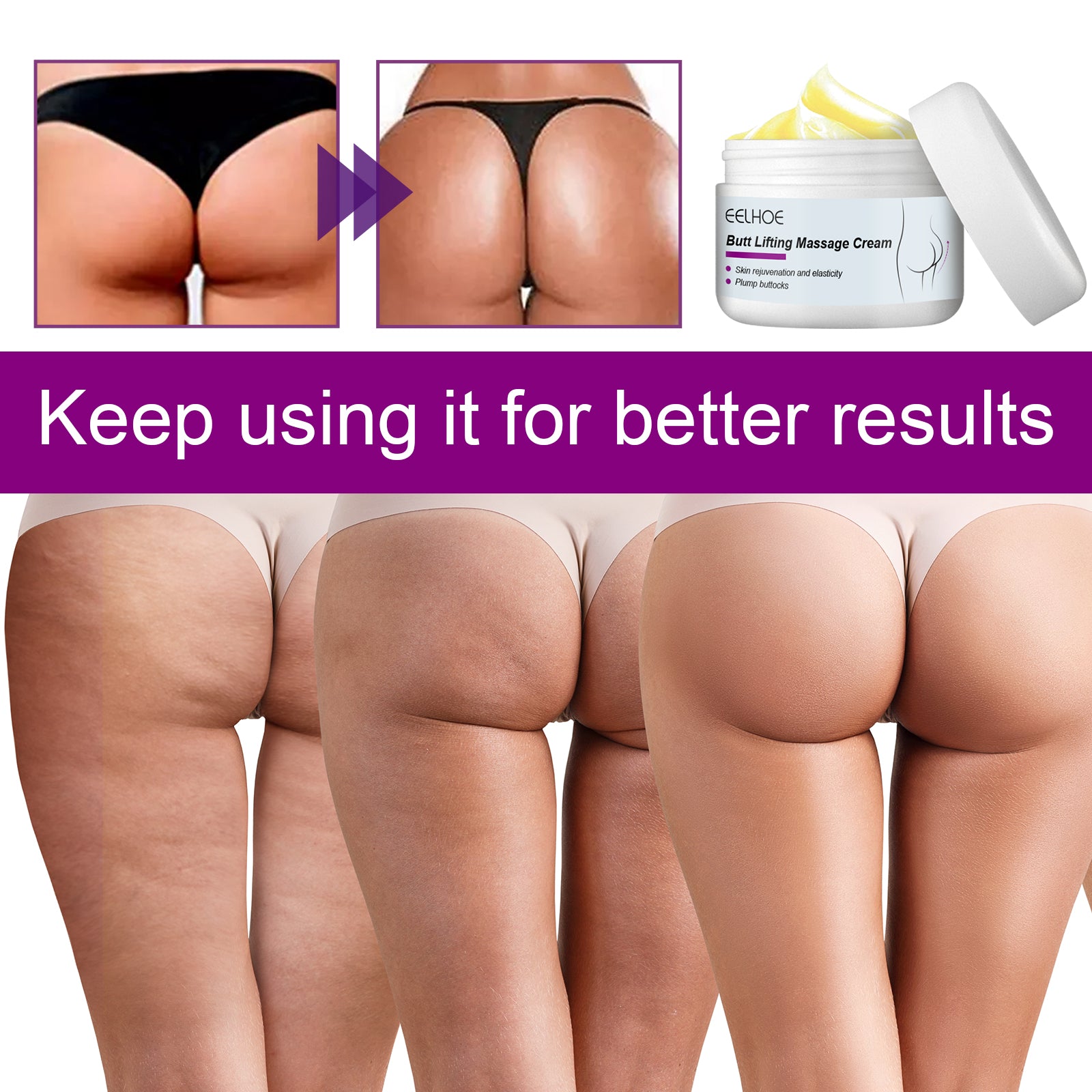 Butt Massage Cream Firming Body Skin And Enhancing Buttock Elasticity Moisturizing Massage Treatment Cream