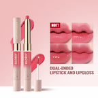 10-color Double-headed Lipstick Lip Gloss Matte Finish