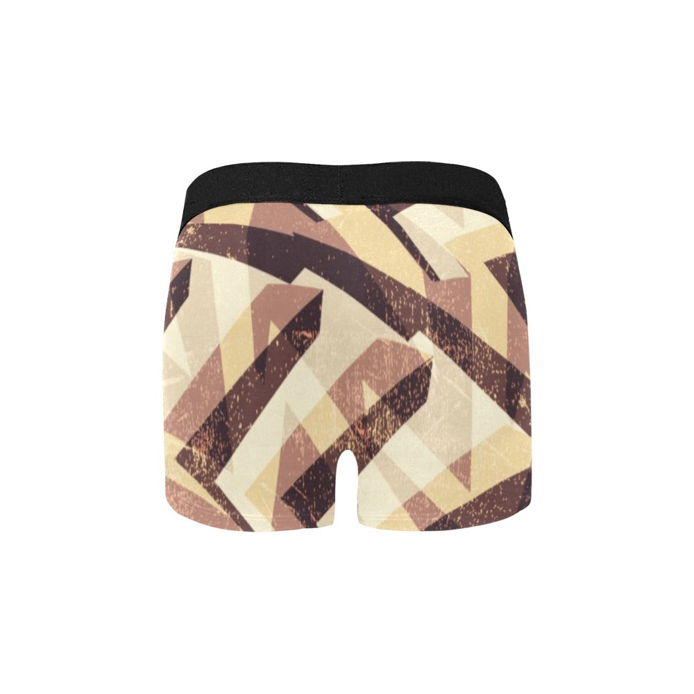Men's All Over Print Boxer Briefs(Made In Queens USA)