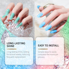 Soft Gel Nail Sticker Set Nail Paper Mini Fresh Shimmer Minimalist Soft Nail Sticker