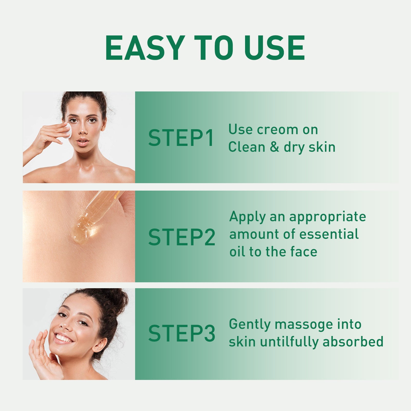 Tea Tree Oil Acne Serum, Remove Acne, Clear Acne, Repair Skin, Lighten Acne Printing Face Essence