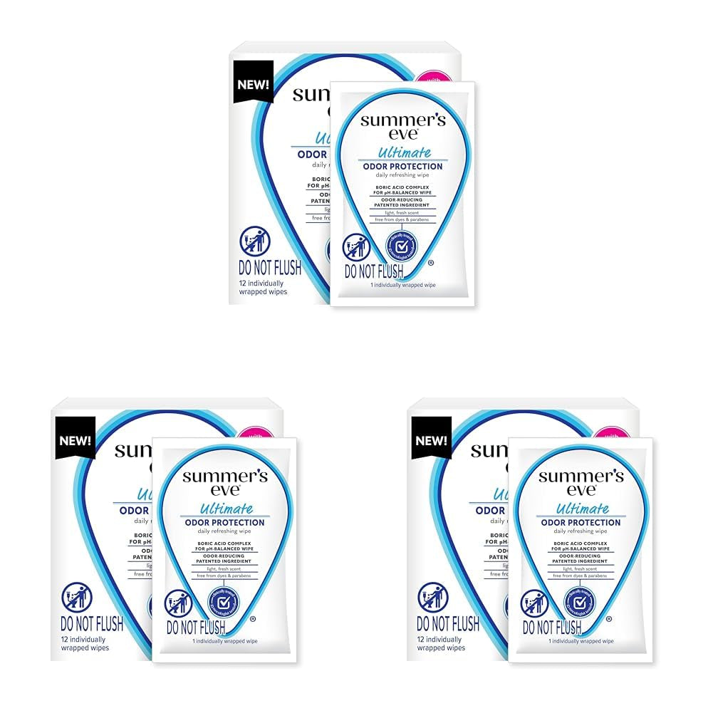 Fragrance Free Gentle Daily Feminine Wipes, Removes Odor, Ph Balanced, 16 Count