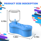 New Paint Brush Cleaner with Drain Button Automatic Water Circulation Paint Brush Cleaning Machine Cleaning Bucket Art Tools