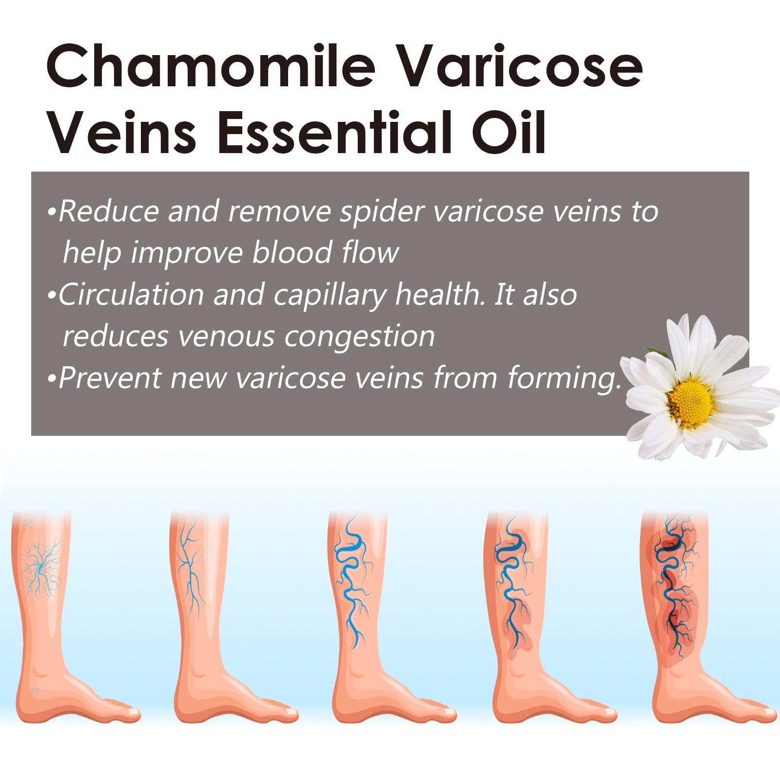 Chamomile Leg Essential Oil Protects Leg Skin And Relieves Leg Discomfort With Daily Massage Essential Oil