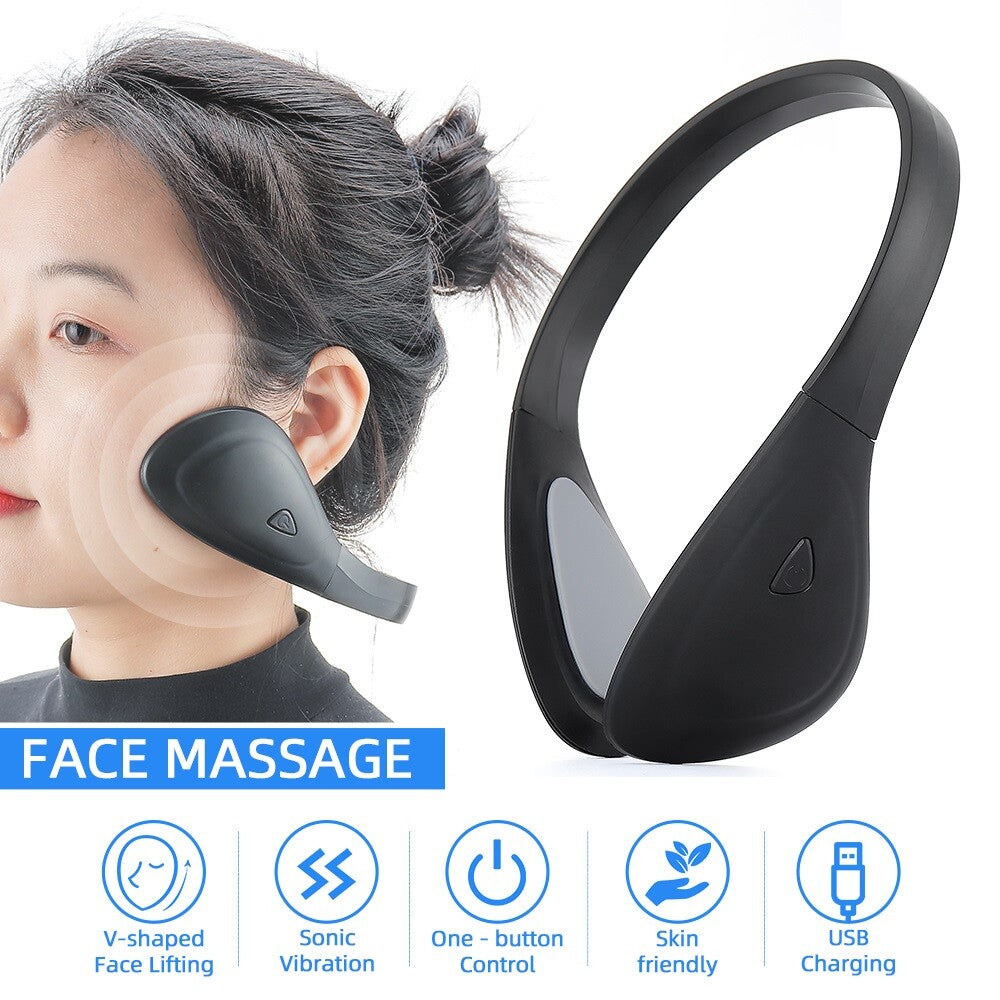 Electric V-Face Skin Lifting Tightening Massager Sonic Vibration Machine USB