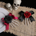 Halloween Skeleton Hand Skeleton Hair Clip Ghost Festival Horror Rose Bow Ghost Hand Side Clip Hair Accessories Party Hair Clip