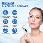 Blackhead Remover Vacuum, Blackhead Extractor with Camera, Pore Cleanser for Men and Women, Skin Care Tool with 5 Probes