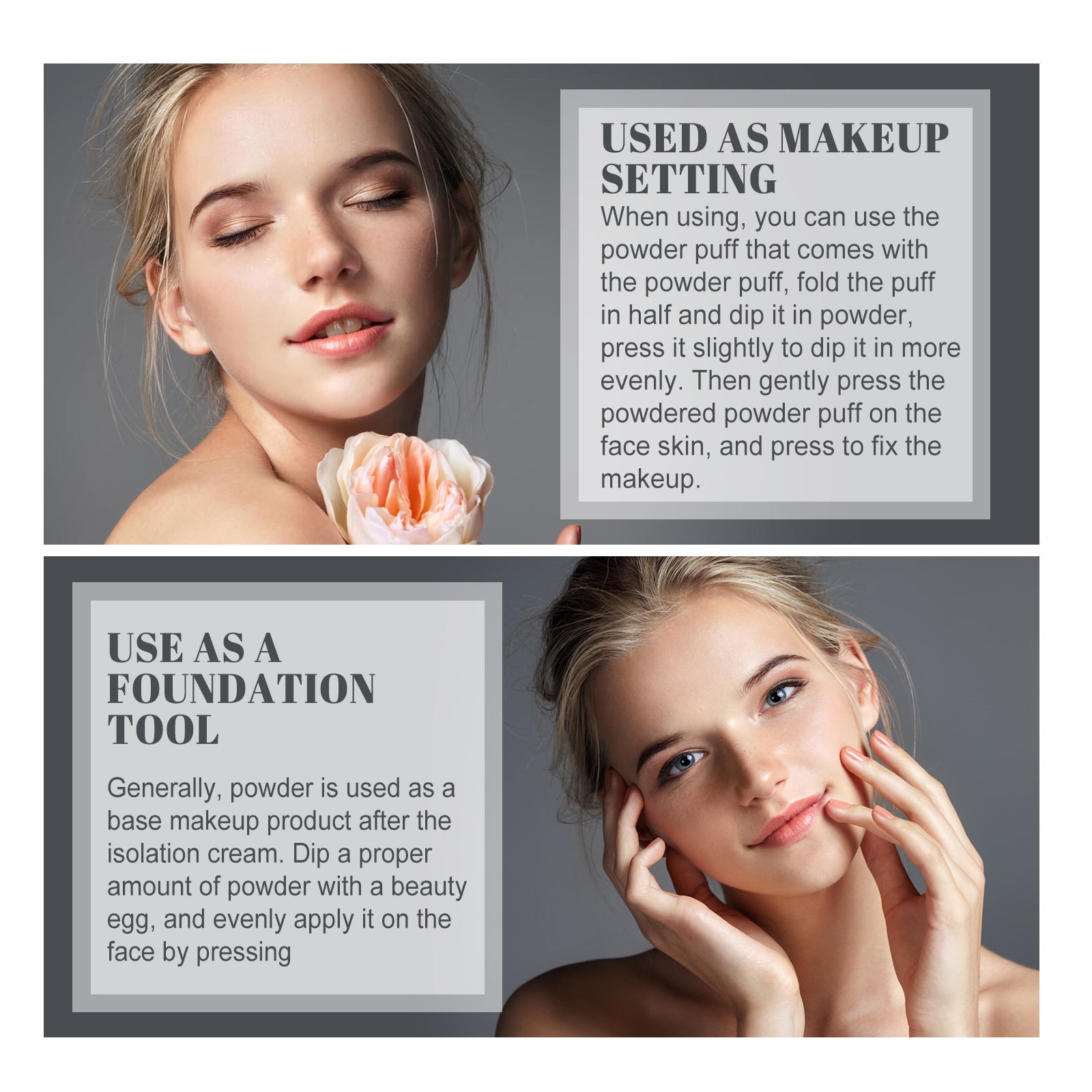 Not Easy To Makeup Flawless Long-lasting Natural Finishing Powder