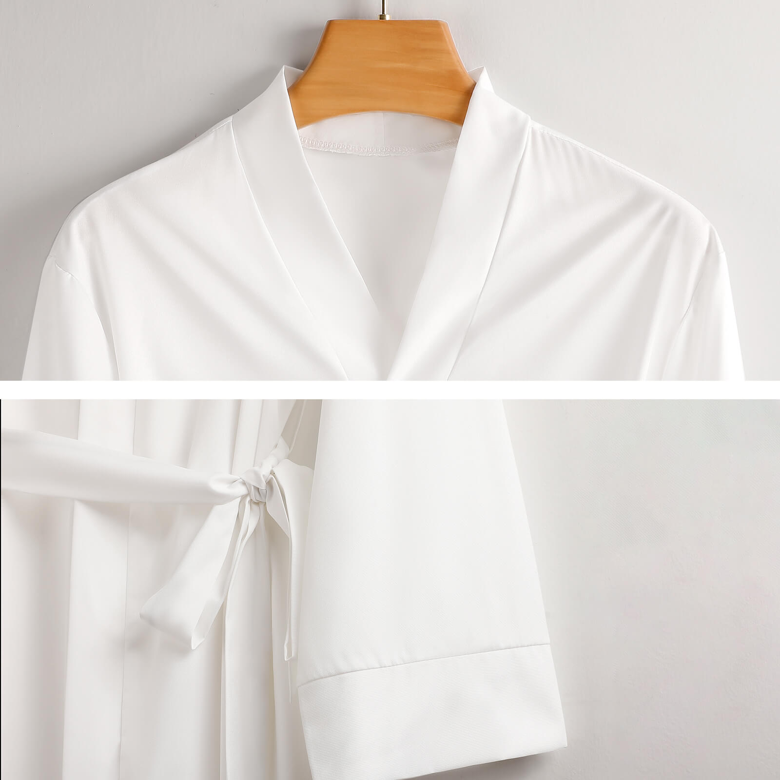 Cute Ladies Long Sleeve Belted Robe