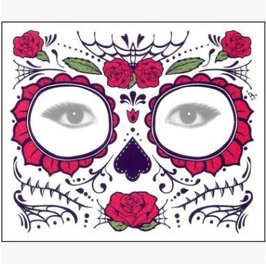 Tattoo Stickers Halloween Face Stickers Waterproof Environmental Protection Stage Props Art Makeup