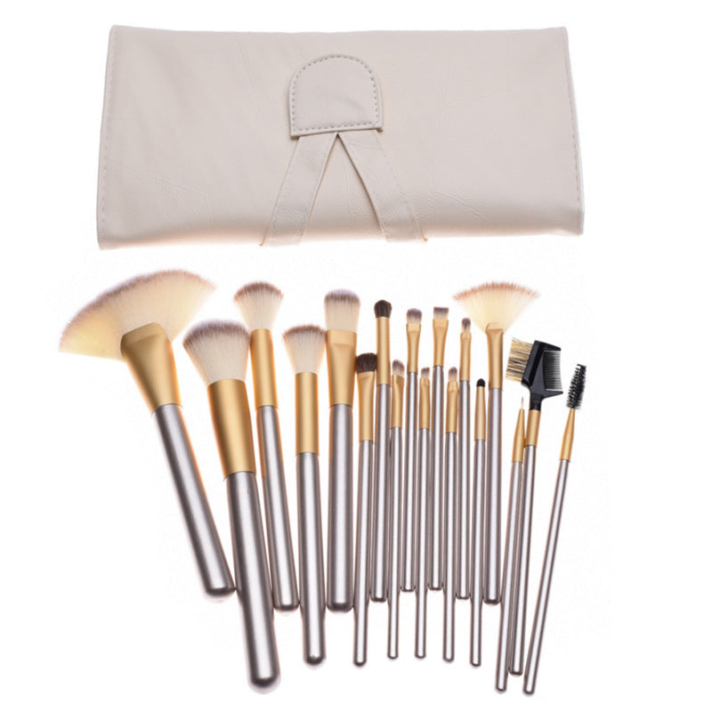 Beige Champagne Makeup Brush Suit