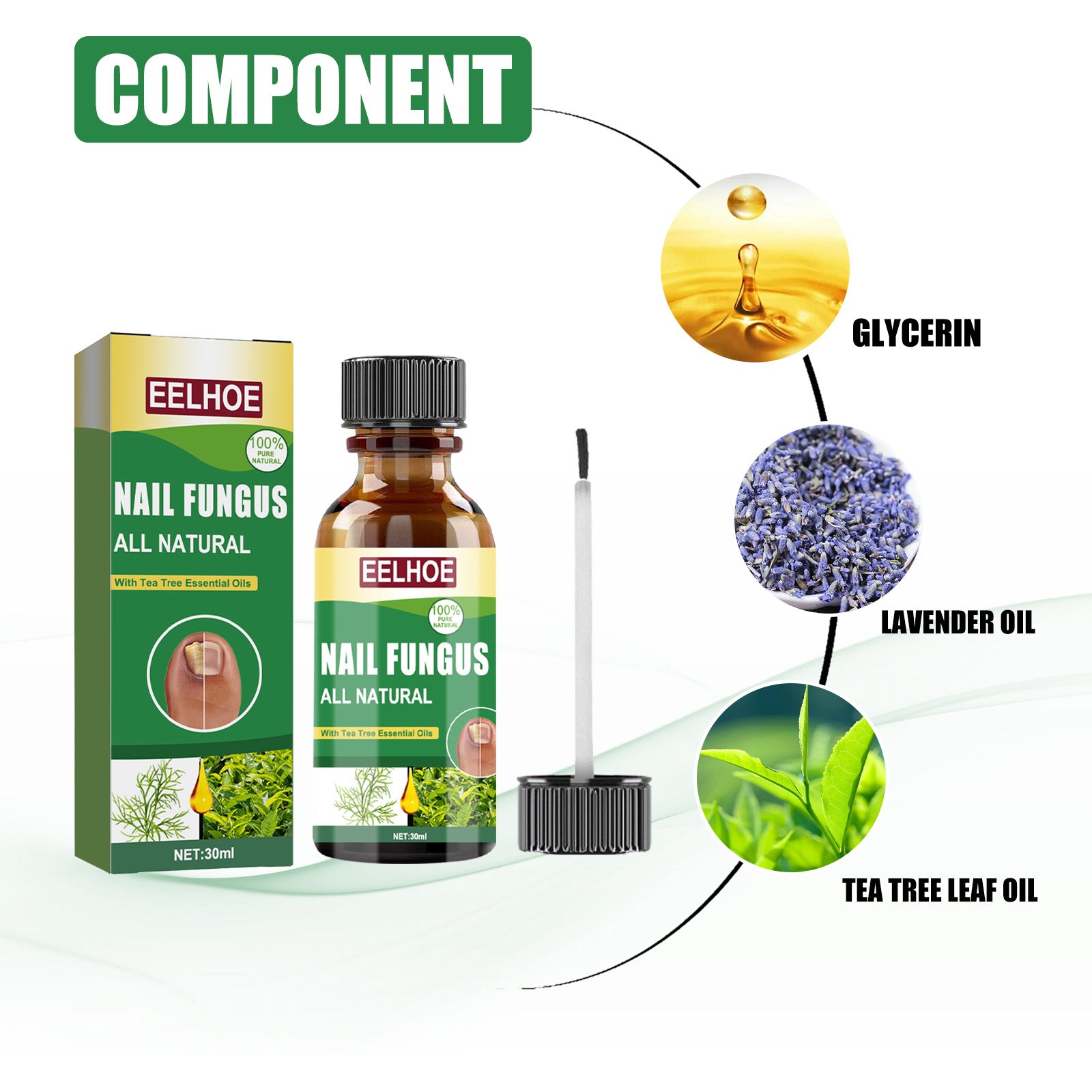 Nail Repair Solution Tea Tree Oil Essence Gentle Nourishing Manicure Cleansing Soft Nail Care Solution