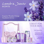 Mother'S Day Gift for Mom Spa Kit Gifts, Spa Gift Baskets for Women Get Well Gifts, 13Pcs Lavender Jasmine Luxury Spa Gift Set,Pamper Birthday Gifts for Women