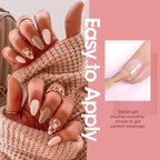 Gel Nail Polish Kit, 16 Colors Gel Polish Nudes Pink Red Brown Soak off Nail Gel Polish Set with Top and Base Coat, UV Nail Gel DIY Salon Nail Art Valentine Gift for Women