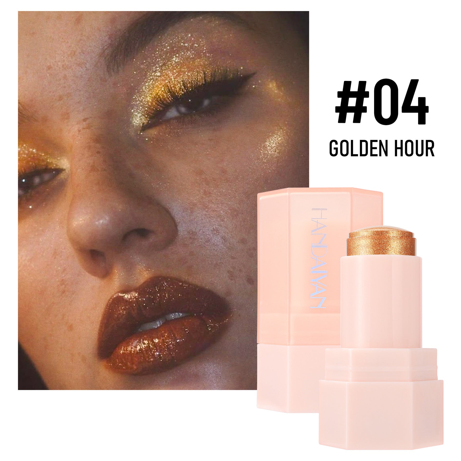 6 Colors Thin And Glittering Jelly Highlighter Brightening