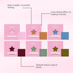 Monochrome Eye Shadow Plate Color Rendering Long-lasting Portable