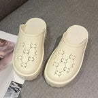 Design Ladies Summer Beach EVA Slippers Soft Sole Niche platform Sandals for Women Jelly Slides