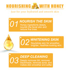 Honey Peel Mask, Tightens Pores Brightens Darkens Skin And Gently Removes Blackheads Apply Facial Mask