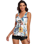 Ladies Sleeveless Comfortable Split Swimwear