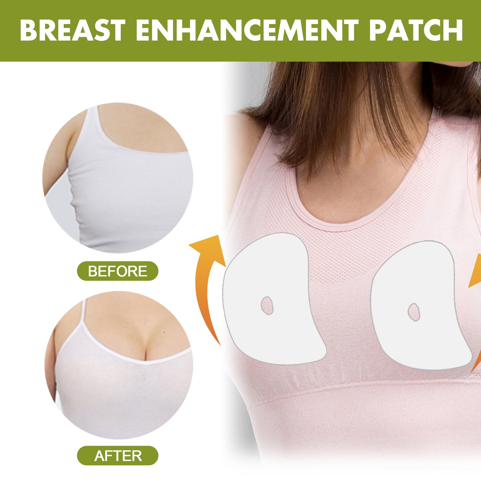 Breast Enhancement Patch, Chest Firming Anti-sagging Gather Breathable Plump Breasts Patch