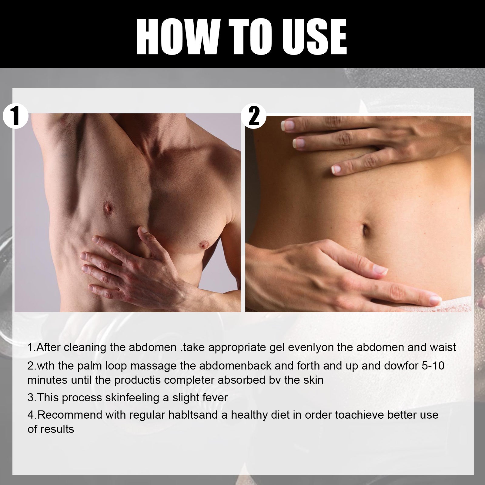 Abs Cream, Abdominal Strength Men And Women's Chest Muscle Waistcoat Line Massage Fitness Sculpting Cream