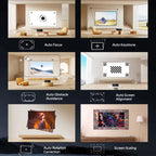 C4 PRO 1080P Projector Full HD 4K 1200ANSI Projectors Video Smart TV for Home 32GB Movie Theater Beamer