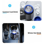 2-In-1 Electric Cooling Heating Cup Beverage Coffee Mug Warmer Cooler Mini Smart Car Refrigerator for Milk Drinks Thermos Cup