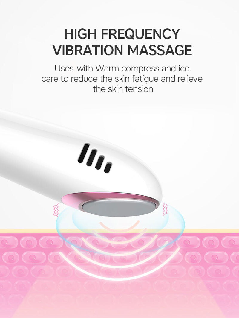 2 In1 Blackhead Vacuum Remover Cold&Hot Face Skin Care Massager Acne Cleanser
