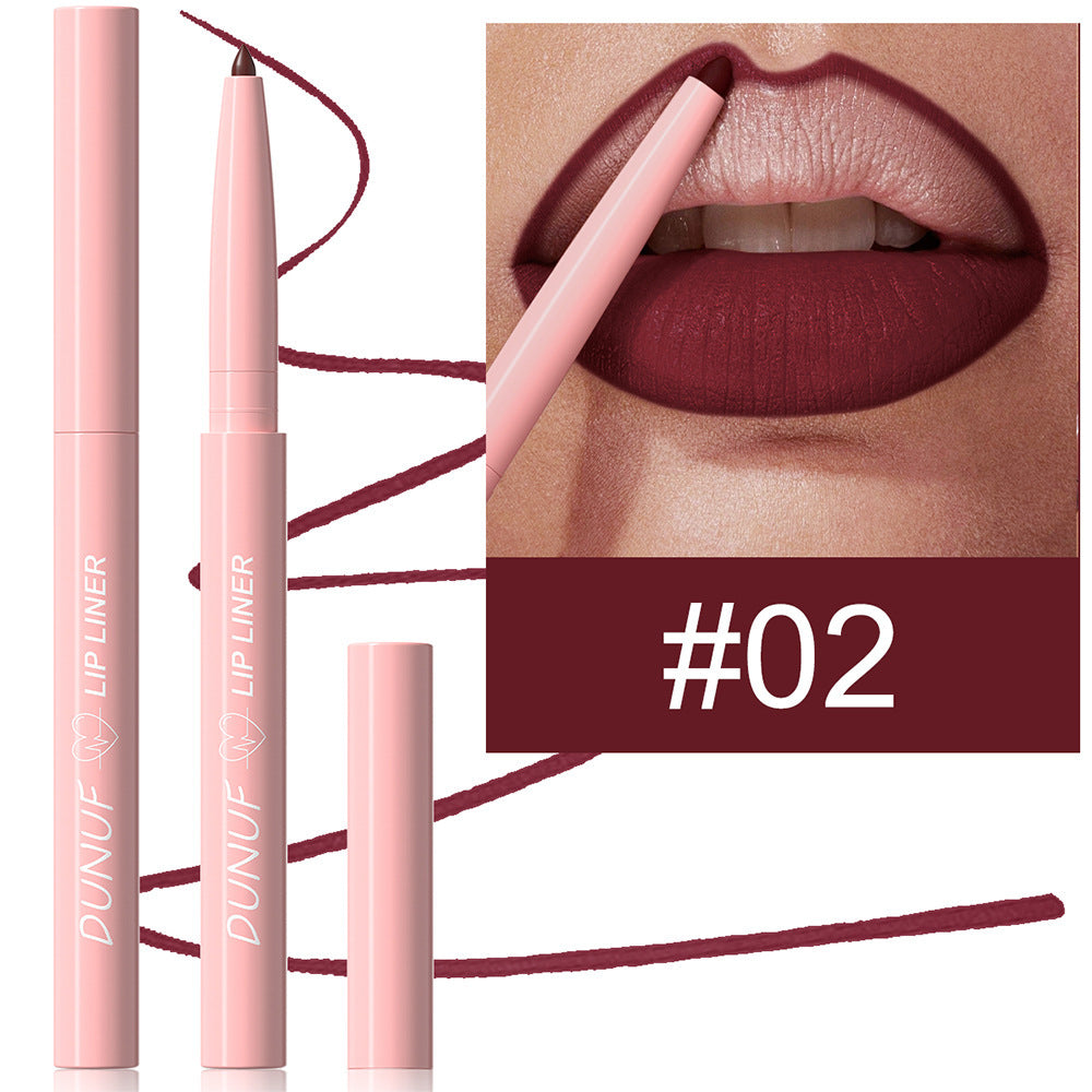 12 Colors Easy To Color Velvet Matte Lip Liner
