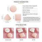 Makeup Sponge Puff, Reusable Dry And Wet Soft Air Cushion Puff, Suitable For Liquid Foundation, Foundation, Concealer