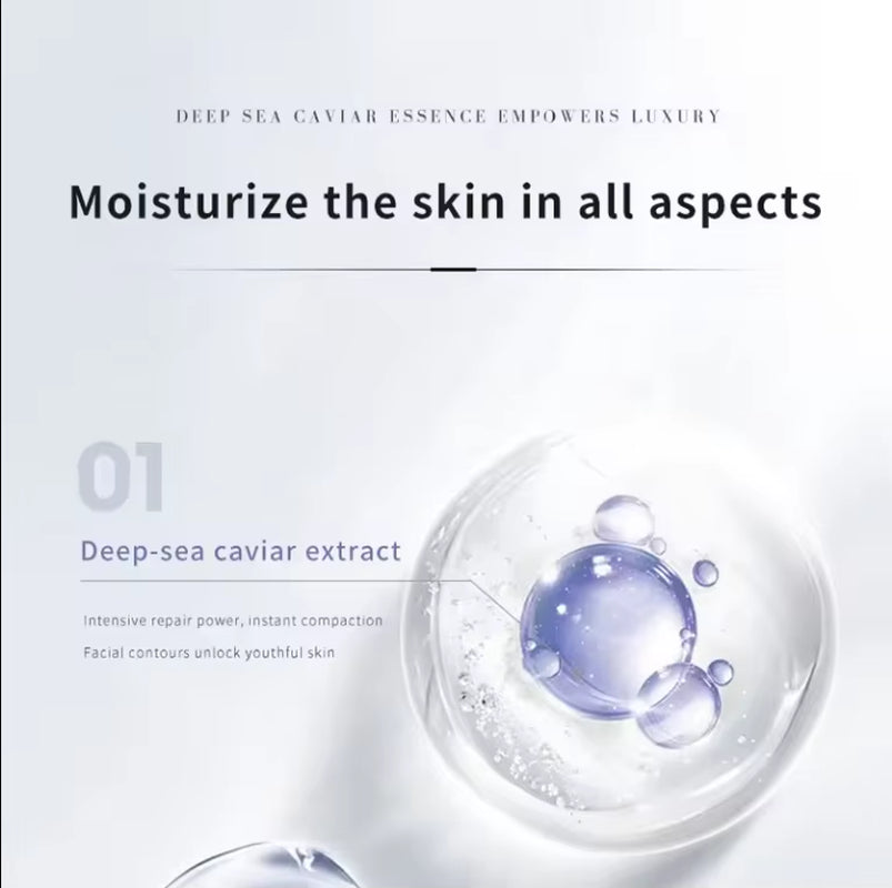 Manufacturer Wholesale Caviar Peptide Facial Care Kit Whitening anti Aging Moisturizing Repairing Skin Care Set for Women