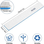 Nail File for Acrylic Nails 12Pcs, 80/80 Grit Files Emery Boards, Jumbo Washable Thick Professional Square Nail File Manicure Tools for Nail Tech