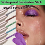 B02 Rose Brown Shimmer Eyeshadow Stick - Blendable Creamy Eye Brightener, Waterproof Long Lasting Crayon, Smooth Eye Highlighter & Liner