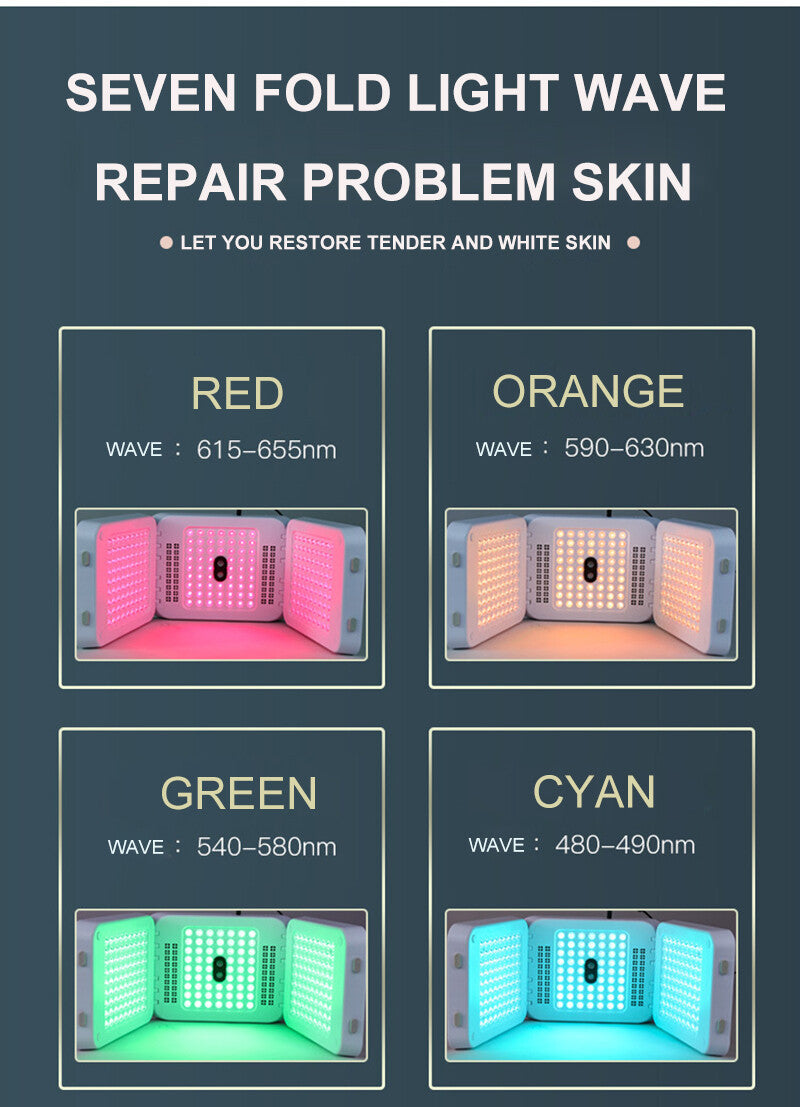 7 Colors PDT LED Light Therapy Facial Mask Rejuvenation Nano Sprayer SPA Machine