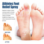 Athletes Foot Relief Spray, Relieve Foot Sweat Foot Itching Peeling Gray Nails Foot Odor Moisturizing Care Spray