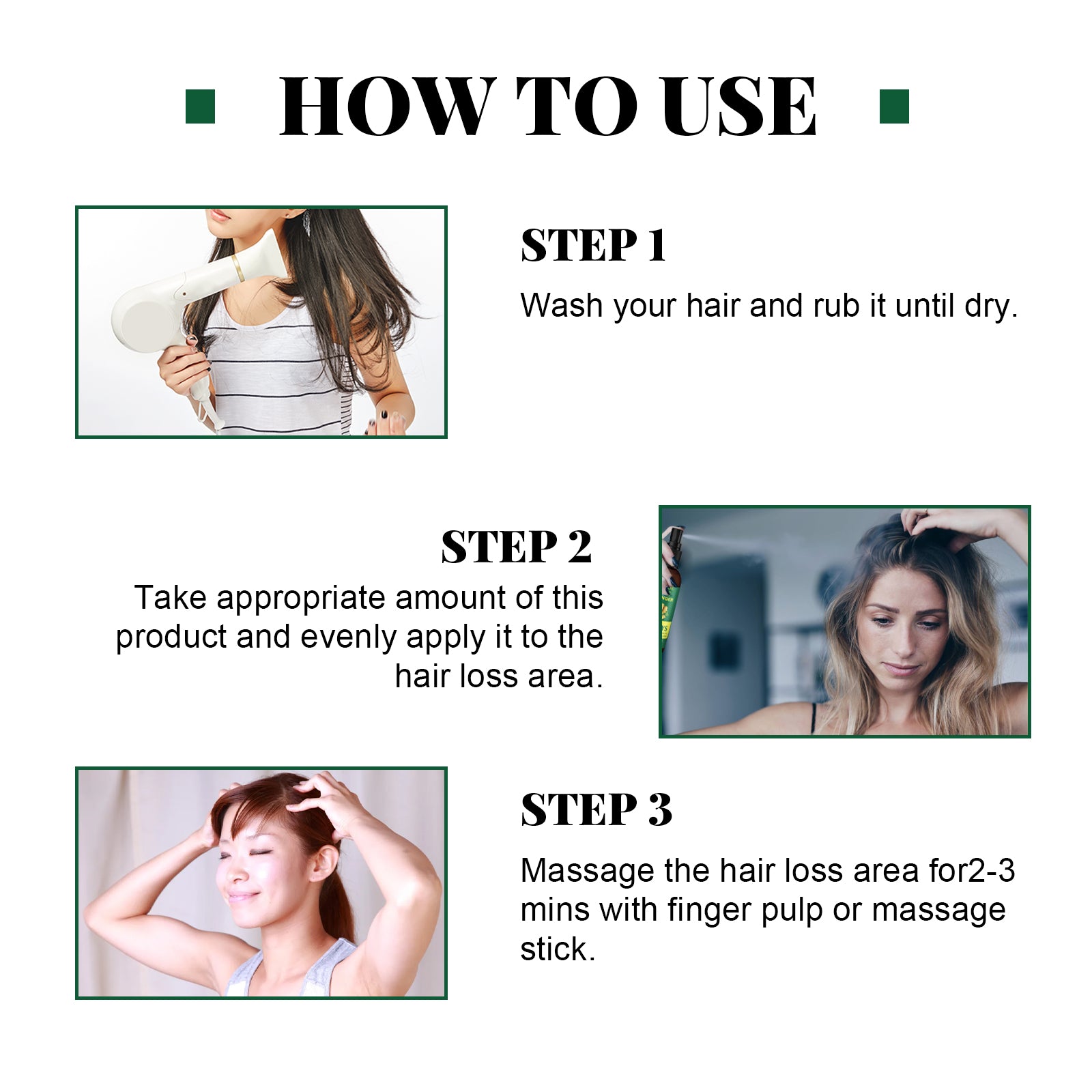 EEL Ginger Hair Spray, Strengthens Hair, Massages Scalp And Restores Hair