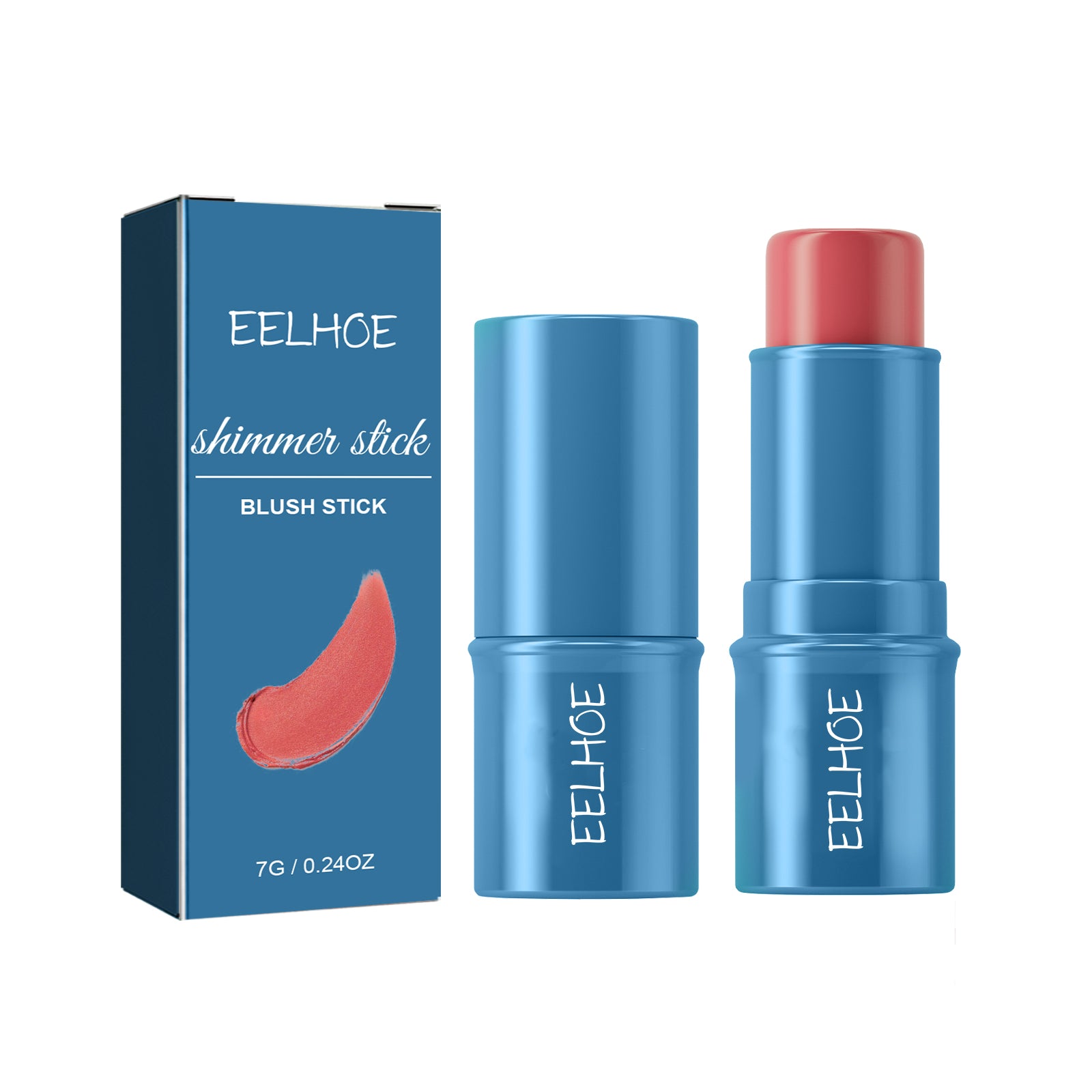 Blush Stick, Three-Dimensional Brightening Natural Waterproof Lightweight Lazy Body Contouring Cream