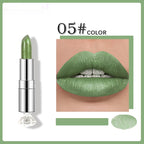 Pearlescent Color Thin And Glittering Lipstick Moisturizing