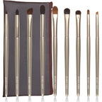 Walnut Makeup Brushes Set Professional, Natural Pony Hair Makeup Brush Set with Case, Cosmetic Brushes Makeup Set, Natural Bristle Makeup Brushes, Natural Hair Make up Brush Set Professional.